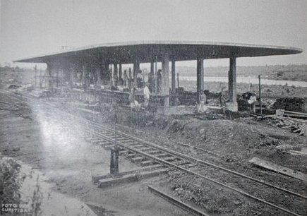 estação em construção 1936