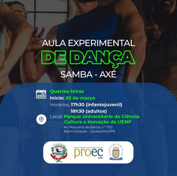 Leia mais sobre o artigo Aula Experimental de Dança: Samba – Axé